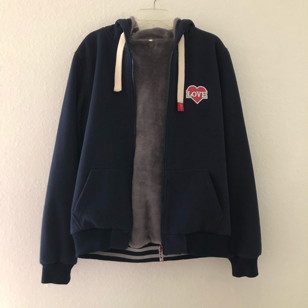 XXL Men Blue and Gray Jacket